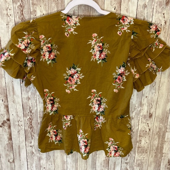 NWOT Madewell Blouse Floral - Picture 2 of 9